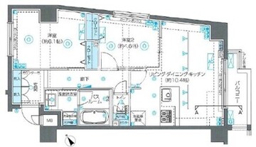 ズーム目黒不動前 304 間取り図