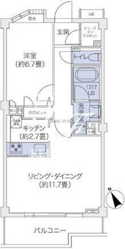 代官山ブレス鉢山 308 間取り図