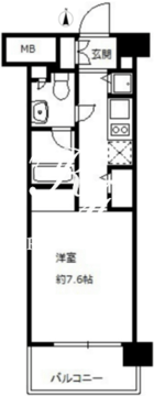ニューシティアパートメンツ亀戸 413 間取り図