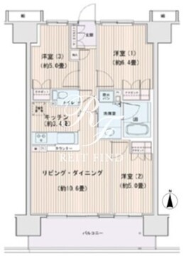 エスティメゾン豊洲レジデンス B-1412 間取り図