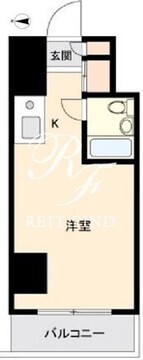ワンルーフフラット西早稲田 405 間取り図
