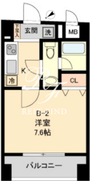 コモド水天宮レジデンス 902 間取り図