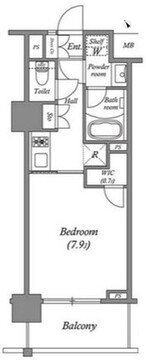 ザ・レジデンス赤坂檜町 211 間取り図