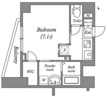 ルクレ板橋 704 間取り図
