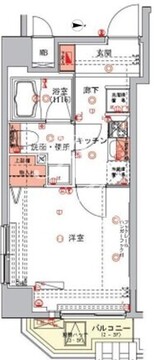 ハーモニーレジデンス浅草 704 間取り図