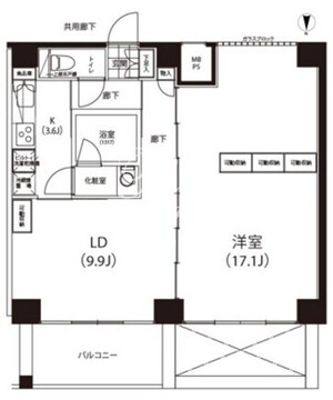 クイズ恵比寿 804 間取り図