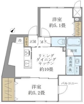 パインステージ白金高輪 701 間取り図