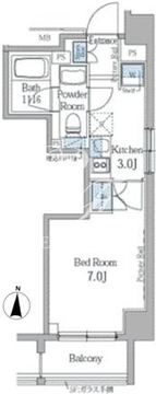 パークアクシス秋葉原 506 間取り図