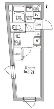 アトリオフラッツ板橋本町 404 間取り図