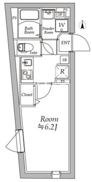 アトリオフラッツ板橋本町 304 間取り図