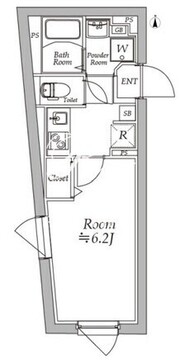 アトリオフラッツ板橋本町 204 間取り図