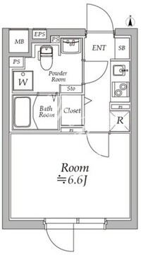 アトリオフラッツ板橋本町 403 間取り図