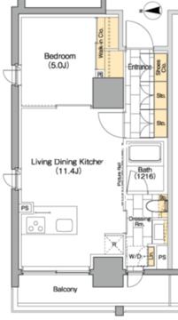 ザ・パークハビオ上野レジデンス 1101 間取り図