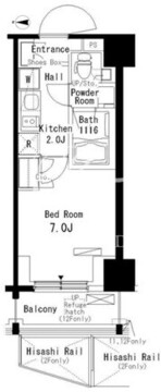 パークアクシス板橋本町弐番館 502 間取り図