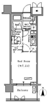 パークアクシス住吉 603 間取り図