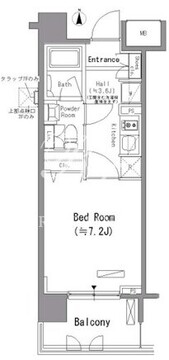 パークアクシス住吉 401 間取り図