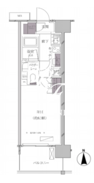 エースタンダード芝浦 703 間取り図