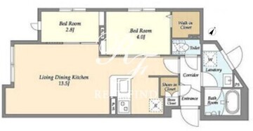ウェルスクエア新大塚 401 間取り図