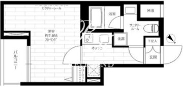 グランドコンシェルジュ日本橋水天宮 502 間取り図