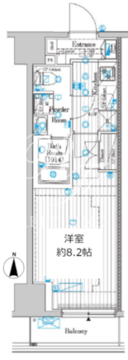 プレール・ドゥーク両国4 202 間取り図