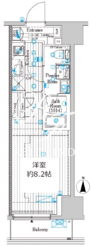 プレール・ドゥーク両国4 303 間取り図