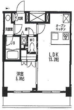 カスタリア門前仲町2 1002 間取り図