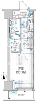 プレール・ドゥーク両国4 206 間取り図