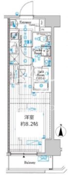 プレール・ドゥーク両国4 1105 間取り図