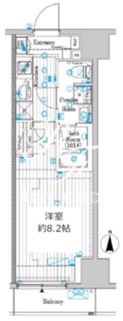 プレール・ドゥーク両国4 104 間取り図