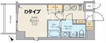 クレストコート蔵前ステーションフロント 1101 間取り図