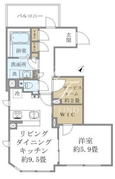 コンポジット高輪 401 間取り図