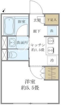 コンポジット高輪 303 間取り図