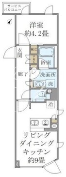 コンポジット高輪 302 間取り図