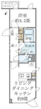 コンポジット高輪 202 間取り図