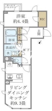 コンポジット高輪 201 間取り図