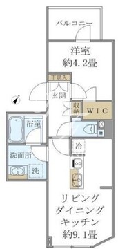 コンポジット高輪 402 間取り図