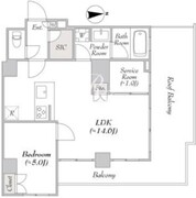 ルミーク千歳船橋 304 間取り図