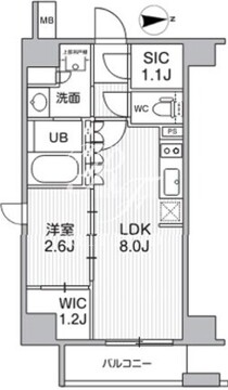 シーズンフラッツ新高円寺 401 間取り図
