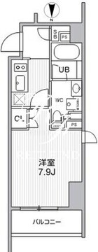 シーズンフラッツ新高円寺 501 間取り図