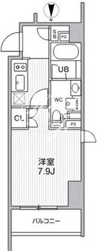 シーズンフラッツ新高円寺 404 間取り図