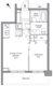 レジディア赤坂 406 間取り図