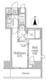 レジディア三軒茶屋3 605 間取り図