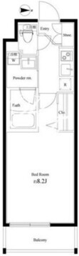 ハーモニーレジデンス新宿御苑 THE WEST 303 間取り図