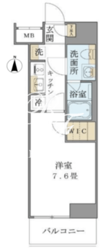 ブリリアイスト上野御徒町 802 間取り図