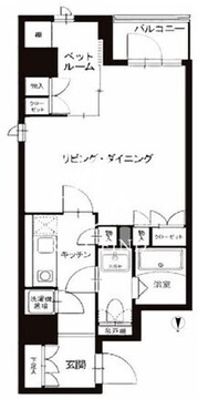 レックスガーデン神楽坂北町 601 間取り図