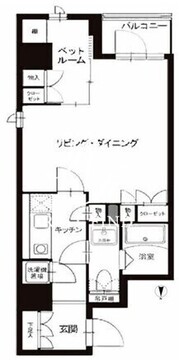 レックスガーデン神楽坂北町 201 間取り図