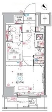 クレヴィスタ大井町 303 間取り図