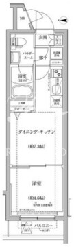 パティーナ蒲田 203 間取り図