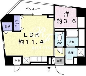 スリーピーラグーン2 801 間取り図