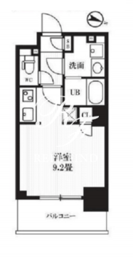 ピークス神田 303 間取り図